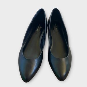 Bandolino Lorya Black Leather Low Heel Pumps Sz 6.5 Classic & Versatile